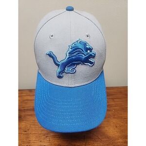 Detroit Lions NFL Authentic New Era Youth 9FORTY Adjustable Hat Grey Blue